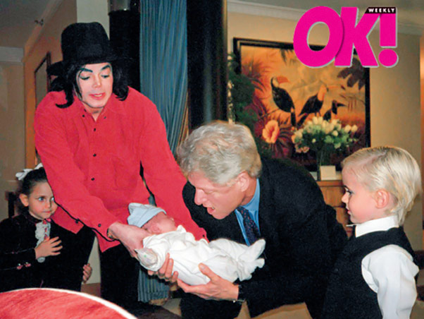 michael billclinton prince paris branket