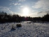 The sun shines on the January snow. :)