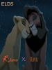 Un tierno avatar de la pareja de Kovu y Kiara, agradecimiento a Sabina por crearlo y donarlo para el legado de simba