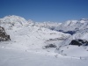 Tignes le Val Claret et Tignes le Lac depuis les pistes de la Grande Motte