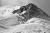 Le sommet de la Grande Motte, le 21 août 2009, avec le haut du glacier très crevassé
