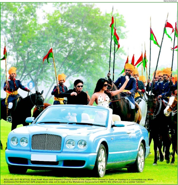 Tag Heuer:SRK et Priyanka Chopra au Polo Ground pendant un match de pol - 005