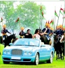 SRK et Priyanka Chopra au Polo Ground pendant un match de polo sponsoré par TAG Heuer à New Delhi dimanche 02 Décembre 2007