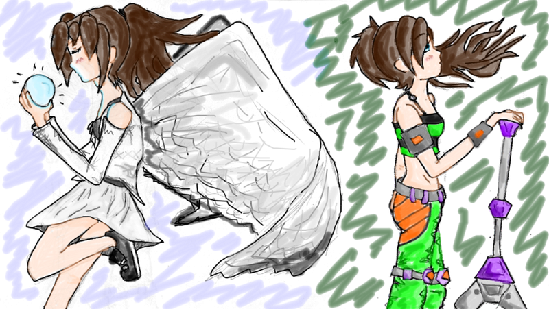 angel and the warrior color