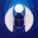 blue scarab