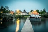 trépied, temps de fermeture de l'obturateur 30 s. Prise à la tombée de la nuit, j'ai augmenté la température avec lightroom