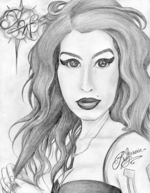 dessin amy winehouse