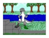 Here's Lizard Anthro me.
I like how it came out.
(Drawn on 3ds:Comic Workshop 1)