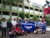 Foto bareng pada safety Riding goes to School di SMAN 90, 13 Desember 2008