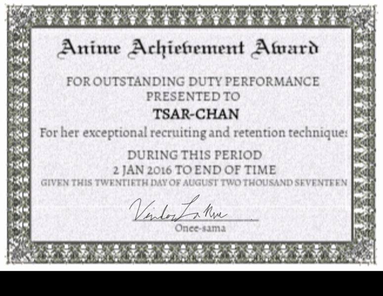 Anime Achievement Award