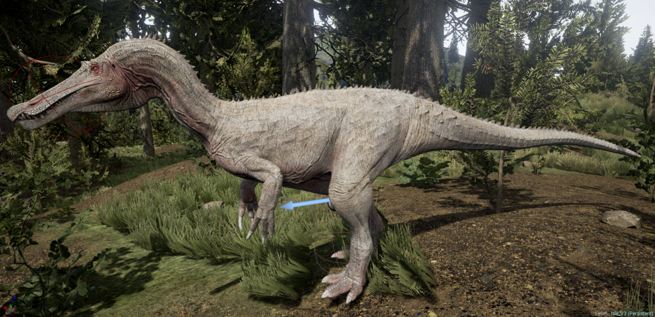 Albino Baryonyx Skin