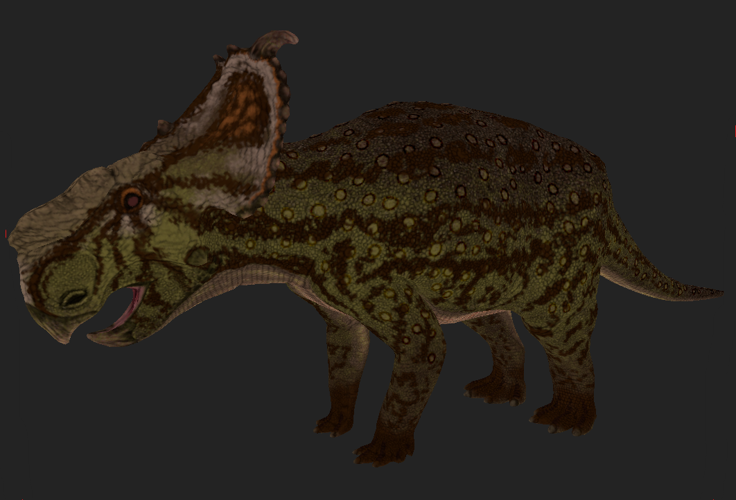Green Pachyrhinosaurus Skin