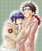 hinata kiba and akamaru...cute!!!