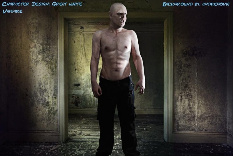 great white vampire with background v01