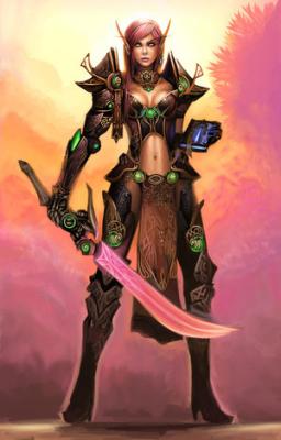 blood elf paladin by shiramune