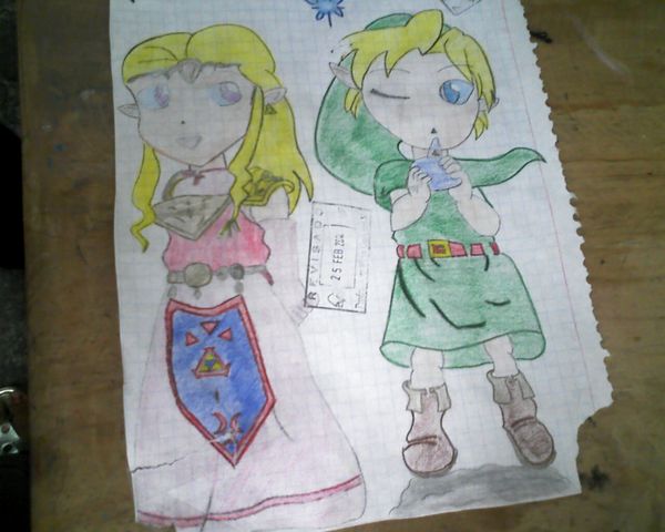 Zelda x Link con Navi