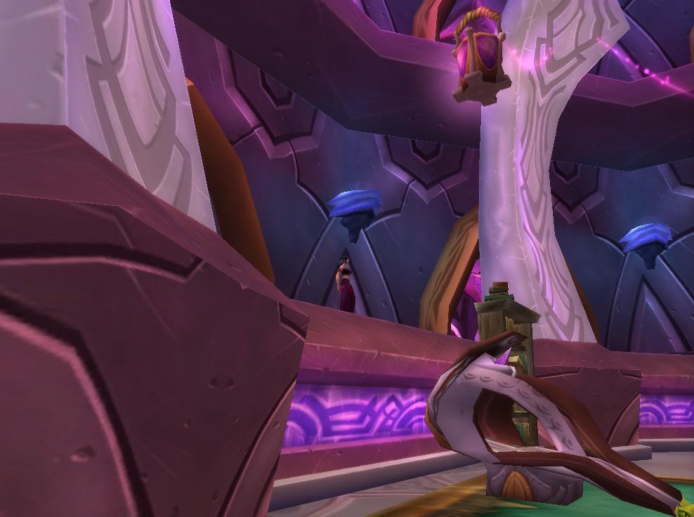 Stage banister in Exodar Inn