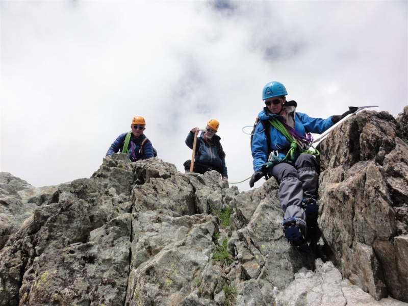 Vers le sommet du Pic du Glacier d'Arsine