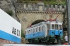 Presentació del model durant la cerimònia de reobertura del ferrocarril.