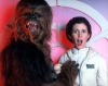 Chewbacca cops a feel on Leia...watch out Han.