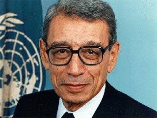 بطرس بطرس غالي السكرتير العام للأمم المتحدة للفترة (1992-1996) __oa10