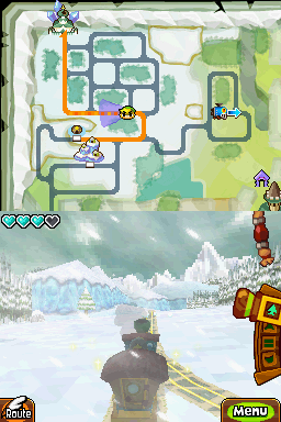 The Legend of Zelda: Spirit Tracks Snow Realm Screenshot